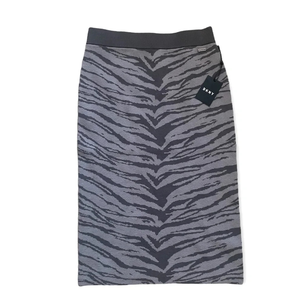 DKNY Zebra Knit Skirt NWT Size M